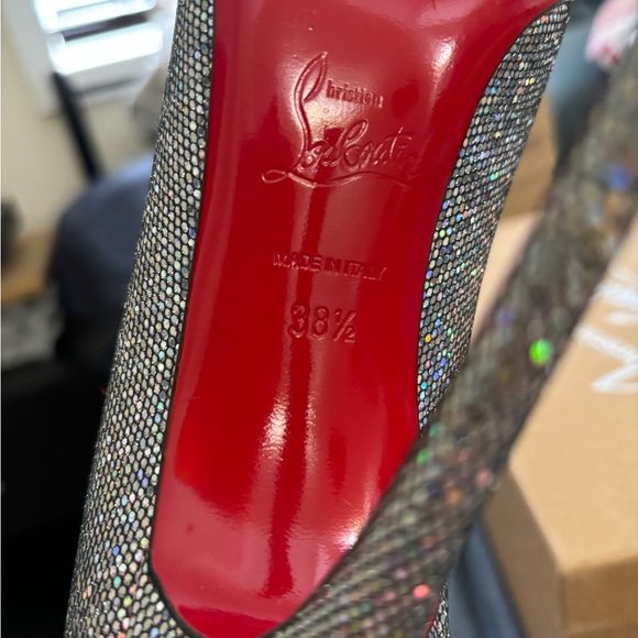 Christian Louboutin So Kate 120mm glitter disco ball size 38.5 - Picture 7 of 9